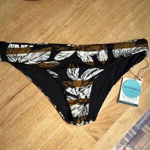 Carve Designs Black and Brown Bikini with Feather Print